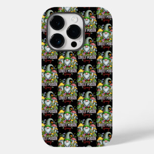 Vintage Style Lovely Gnome with Mushrooms Art Case-Mate iPhone 14 Pro Case