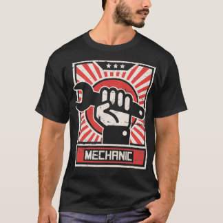 Vintage Style MECHANIC Propaganda Poster T-Shirt