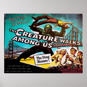 Vintage Style, Menace, Fake Cinema Poster