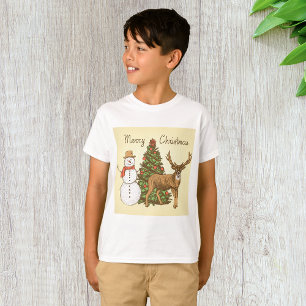 Vintage Style Merry Christmas T-Shirt
