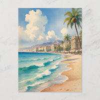Vintage Style Monte Carlo Beach Travel