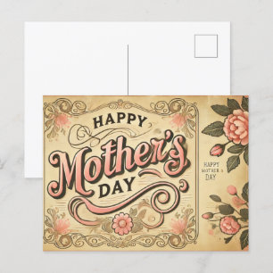 vintage-style Mother’s Day Postcard