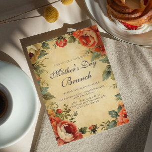 Vintage Style Mother's Day Brunch Invitation
