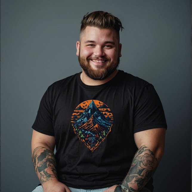 Vintage Style Mountain Creek--Wilderness Camping T-Shirt (Comfortable for everyone)