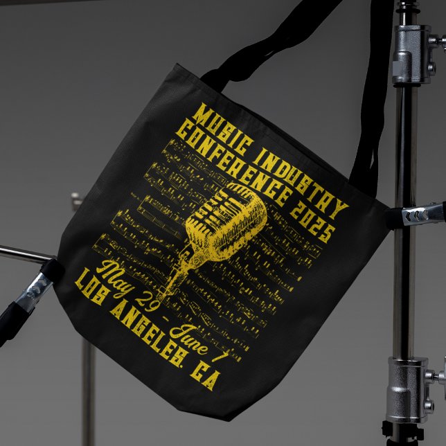 Vintage-Style Music Industry Conference  Tote Bag (Creator Uploaded)