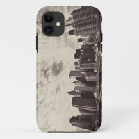 Vintage Style New York City Skyline