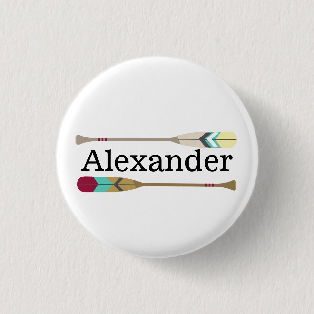 Vintage-style Oars 3 Cm Round Badge (Front)