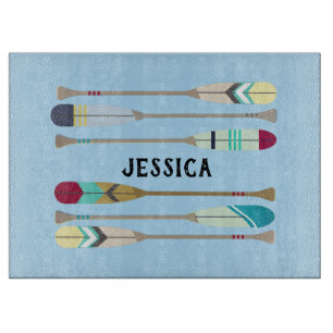Vintage-style Oars Cutting Board