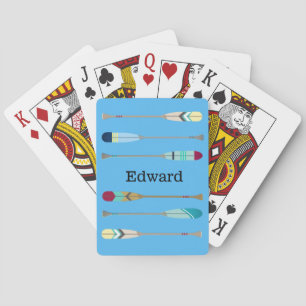 Vintage-style Oars Playing Cards