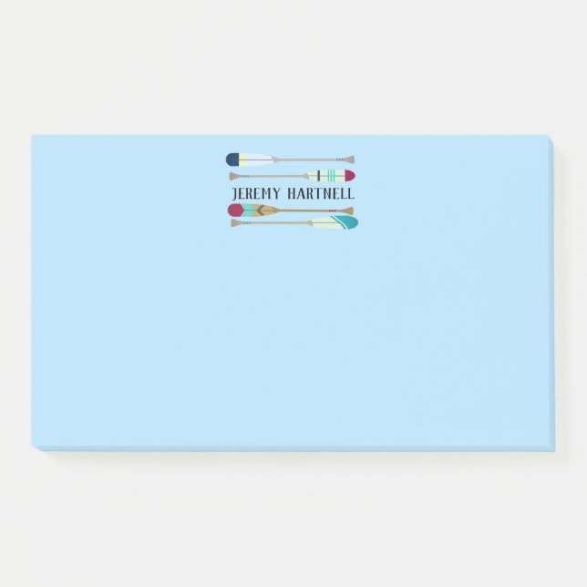Vintage-style Oars Post-it Notes (Front)