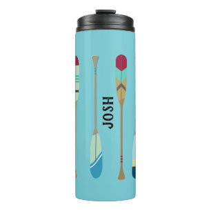 Vintage-style Oars Thermal Tumbler