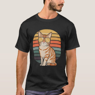 Vintage Style Orange Tabby Cat Lover Kitten Tabby  T-Shirt