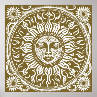 Vintage Style Ornamental Sun Decoration