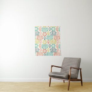 Vintage style pastel tapestry