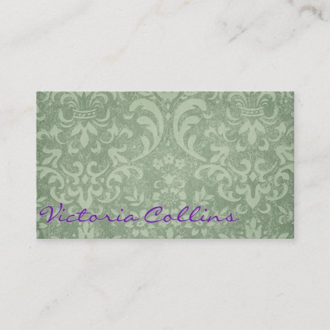 Vintage Style Personalised Business Card (Front)