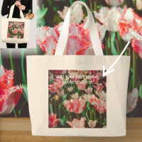 Vintage style pink fringed tulips
