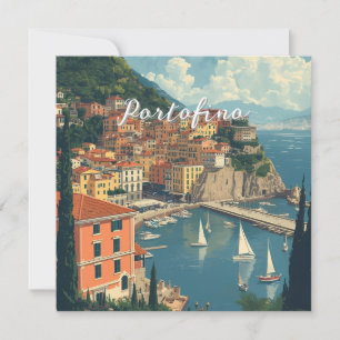 Vintage Style Portofino Genova Italy
