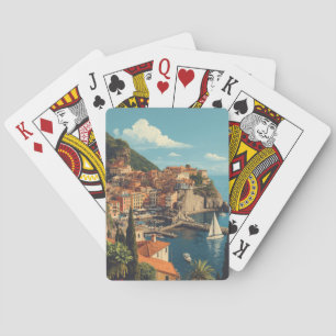 Vintage Style Portofino Genova Italy Playing Cards