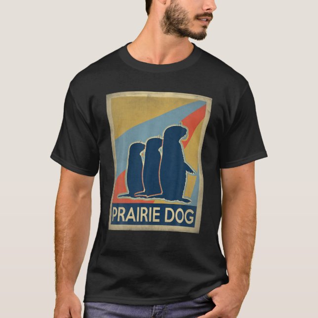 Vintage Style Prairie Dog T-Shirt (Front)