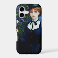 Vintage Style Pretty Dark Academy Girl Portrait