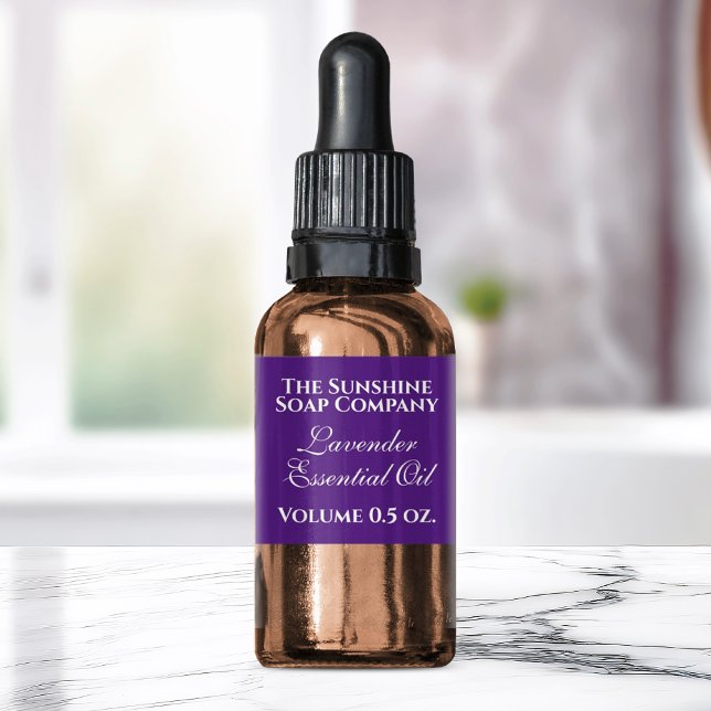 Vintage style purple soap and cosmetic label (Creator Uploaded)