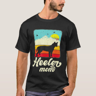 Vintage Style Red Blue Heeler Mum Australian Cattl T-Shirt