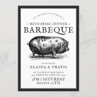 Vintage Style | Rehearsal Dinner | BBQ Pig Roast