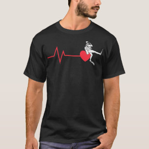 Vintage Style Retro Distressed Heartbeat Scuba Div T-Shirt