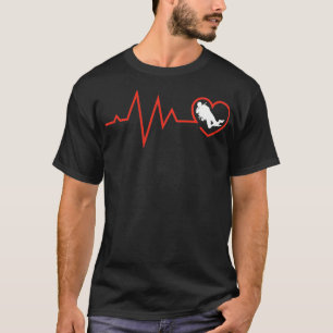 Vintage Style Retro Distressed Heartbeat Scuba Div T-Shirt