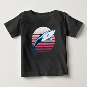 Vintage Style Retro Dolphin Baby T-Shirt