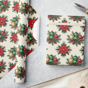 Vintage Style Retro Holiday Gift Wrap 