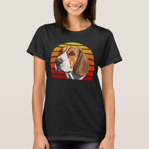 Vintage Style Retro Sunset Beagle T-Shirt