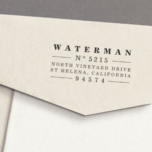 Vintage Style Return Address Stamp