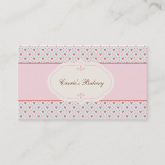 Vintage Style Romantic Frame Bakery Business Card
