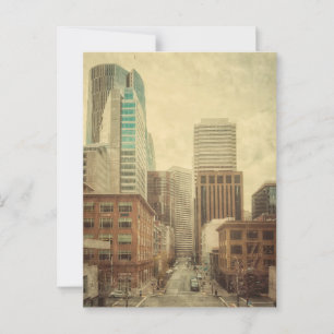 Vintage style San Francisco downtown Postcard