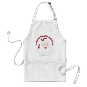 Vintage Style Santa Meet Me Under The Mistletoe! Standard Apron