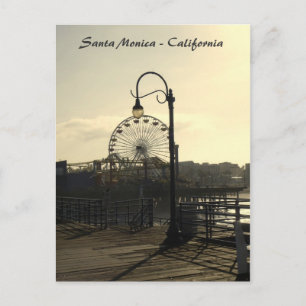 Vintage Style Santa Monica Postcard! Postcard
