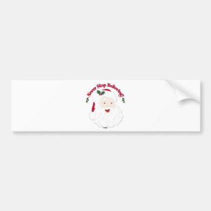 Vintage Style Santa Never Stop Believing Bumper Sticker
