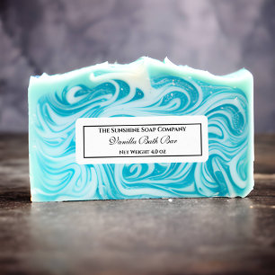 Vintage style soap cosmetics white with black text