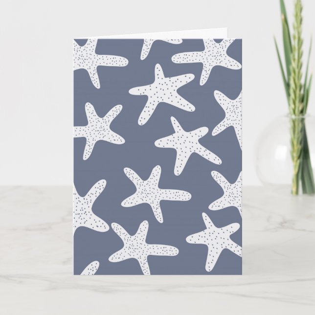 Vintage Style Starfish Note Card (Front)