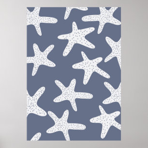 Vintage Style Starfish Poster