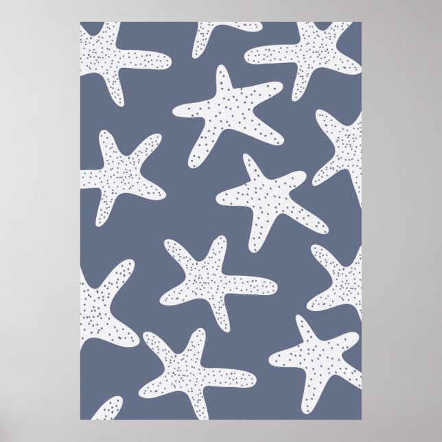 Vintage Style Starfish Poster (Front)