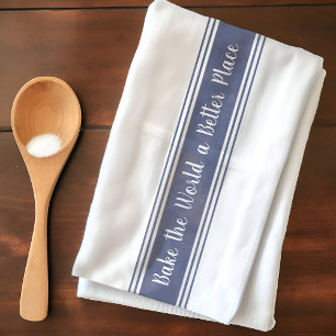 Vintage Style Stripe Tea Towel