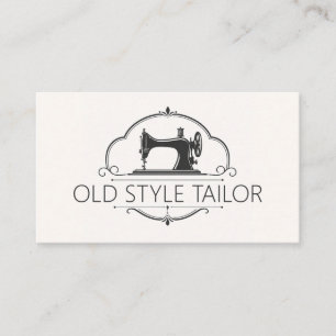 Vintage Style Taylor Alteration Sewing Company Business Card