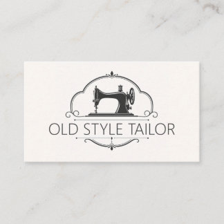 Vintage Style Taylor Alteration Sewing Company  Business Card