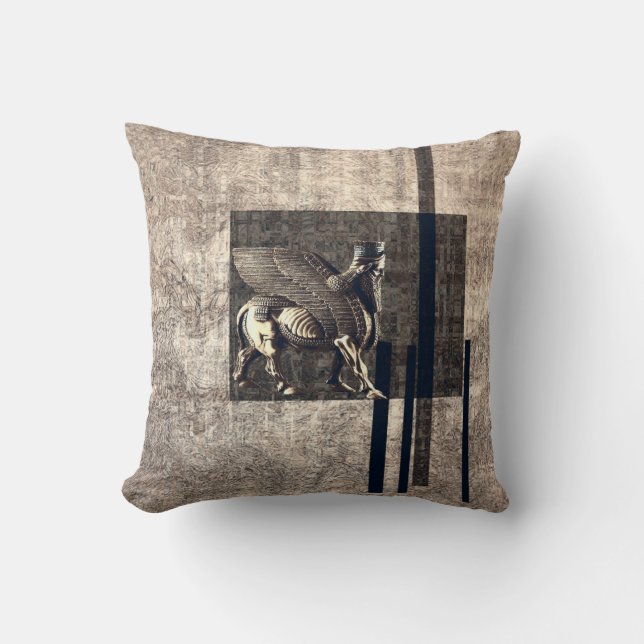 vintage style Throw Pillow (Front)