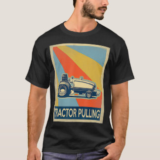 Vintage style tractor pulling Tshirt