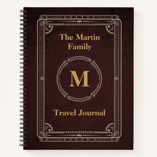 Vintage Style Travel Journal (Front)