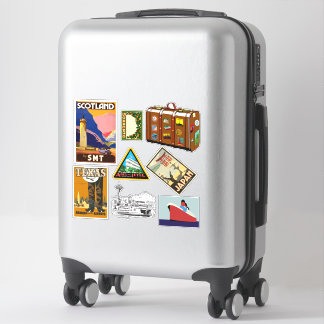 Vintage style Travel Stickers