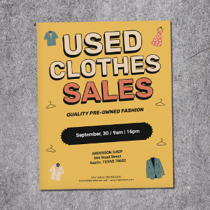 Vintage-Style - Used Clothes Sales  Flyer